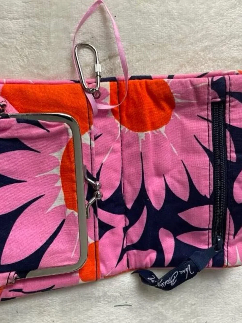 EUC Vera Bradley Alice Loves Me Floral Shoulder Bag Purse with Matching Wallet